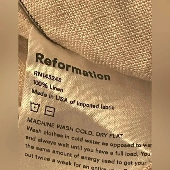 NWOT Reformation Overland linen jumpsuit- size 6 - Picture 12 of 13